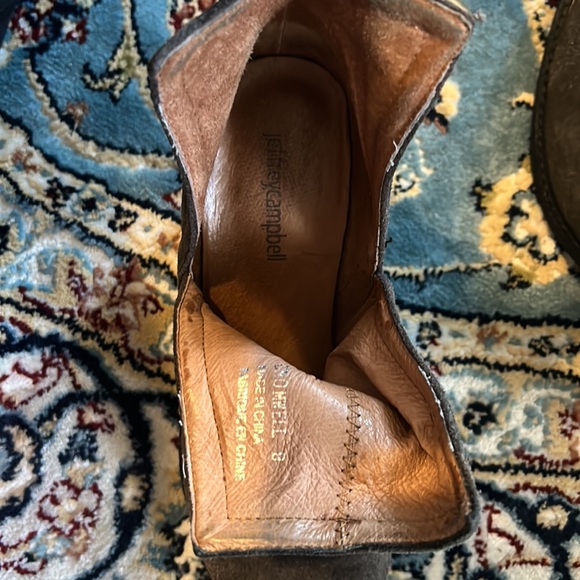Jeffrey Campbell Hunt the Plains Olive Bootie size 8 lightly worn and loved - Picture 7 of 8